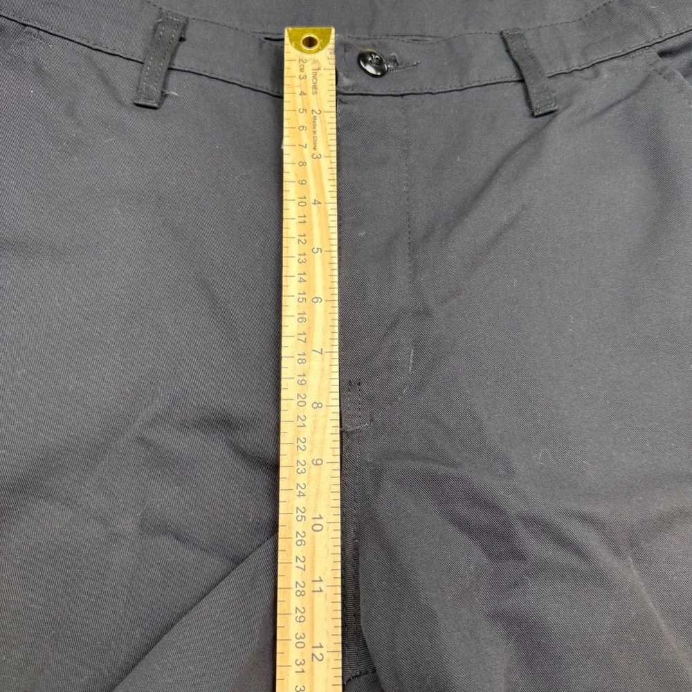 Red Kap Mens Black Cargo Work Shorts PT66BK0 Size 34 Utility Twill Flat Front